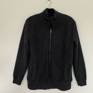 Men's Emanuel Ungaro Grey Zip Sweater